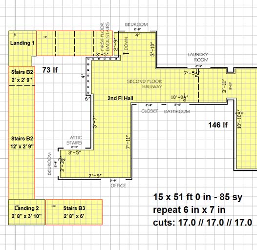 Hall and Stairs - Sample Layout